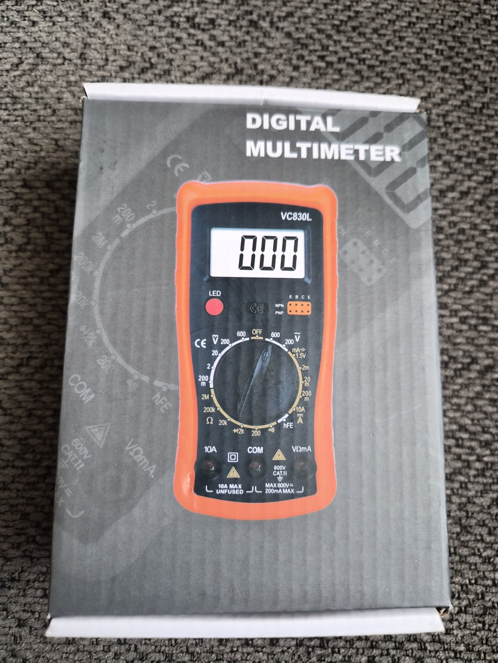 Digital Multimeter VC830L Orange/Black